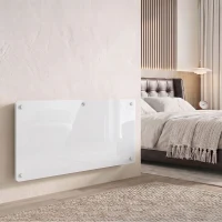 HOMCOM Radiateur Électrique Connecté WiFi 2000 W, Chauffage Convecteur Sur Pied ou Mural, Télécommande, Écran LED, 15-22m²(m-14)