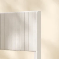 HOMCOM Bedframe 140 x 200 cm met verstelbaar hoofdbord, gestoffeerd bed met 12 latten, beige(m-11)