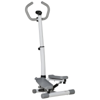 HOMCOM Stepper Heimtrainer für Zuhause mit LCD-Bildschirm einstellbare Geschwindigkeit Metall ABS 55 x 53 x 118-128 cm