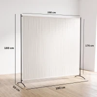 Outsunny Paravent Extérieur à Panneau Unique, Séparateur de Pièce de 180H cm avec Protection UV30+, Beige(m-3)