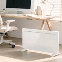 HOMCOM Calefactor Eléctrico Inteligente de Pared o Independiente 2000 W Temporizador Semanal Wifi Ventana Abierta y Antihielo(m-5)