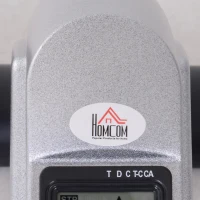 HOMCOM Mini Exercise Bike, Portable Pedal Exerciser, Under Desk Bike with LCD Display for Legs and Arms Training, Silver Tone(m-9)