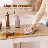 HOMCOM Carrello da Cucina con Presa di Corrente, Portaspezie e Armadietto, 80x40x88 cm, Bianco(m-7)