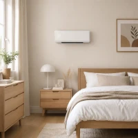 HOMCOM Aquecedor Elétrico Cerâmico de Parede 2000W com 3 Modos Temporizador Detecção de Janelas Abertas 54x18,7x12,3 cm Branco(m-8)