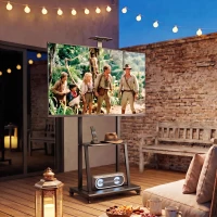 HOMCOM Soporte TV Móvil 81-191 cm con Altura Ajustable y Estante(m-5)