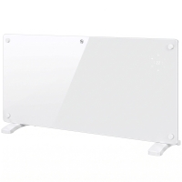 HOMCOM Aquecedor Elétrico 2000 W Termoconvector Elétrico de Parede e Chão Compatível com Alexa Branco