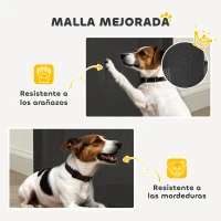 PawHut Barrera para Perros Retráctil 0-140 cm Barrera de Seguridad con Interruptor de Cierr para Puertas y Escaleras Negro(m-8)
