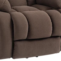 HOMCOM Fauteuil Releveur Électrique, Massage et Chauffage, Repose-Pieds, Dossier Inclinable, Télécommande, 93x104x100cm, Marron(m-11)