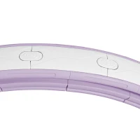 SPORTNOW Smart Weighted Hula Hoop, Massage Hula Ring w/ 16 Detachable Knots, 360° Auto-Rotating Ball, Digital Counter, Purple(m-8)