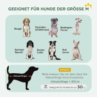 PawHut Hundekäfig klappbar Hundebox mit 2 Türen, Transportkäfig mit ausziehbare Bodenschale Kissen 90 x 57,5 x 62 cm Schwarz(m-6)