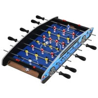 HOMCOM 29 Inch Mini Tabletop Football Foosball Gaming Table  Play Fun Game 74.5L x 36.1W x 12H CM(m-10)