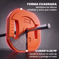 SPORTNOW Set de Pesas Ajustables con Barra de Acero de 140 cm 6 Discos de 5kg 2,5kg 1,5kg 2 Clips para Casa Gimnasio(m-7)