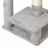 PawHut Grote krabpaal 184 cm, kattenboom met 3 krabstammen, ligplekken, speelbal, hangmat en ladder, voor katten tot 6 kg(m-12)