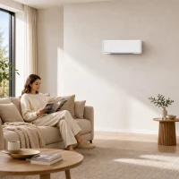 HOMCOM Aquecedor Elétrico Cerâmico de Parede 2000W com 3 Modos Temporizador Detecção de Janelas Abertas 54x18,7x12,3 cm Branco(m-2)