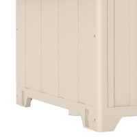 PawHut Niche pour chien extérieur, maison chien en polypropylène imperméable, ventilé, plancher surélevé, beige(m-14)
