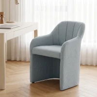 HOMCOM Sillón de salón moderno cómodo Sillón de lectura Cojín grueso Gris(m-2)