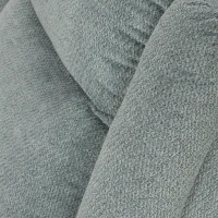 HOMCOM Sillón Relax Reclinable Eléctrico de Lino con Asiento con Muelles Reposapiés Mando USB y 2 Bolsillos Laterales Verde(m-12)