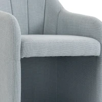 HOMCOM Sillón de salón moderno cómodo Sillón de lectura Cojín grueso Gris(m-9)