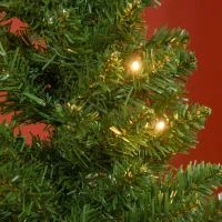 HOMCOM 4FT Prelit Artificial Christmas Tree w/ Warm White Light Home Xmas Decoration(m-8)
