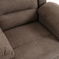 HOMCOM Oversized Riser Recliner Chair with Massage and Heat, Power Lift Recliner for Elderly with Wide Seat and Back, Brown(m-11)