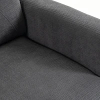 HOMCOM Elektrische relaxstoel met opsta-hulp, massage en warmte, chenille fauteuil met pocketveren, donkergrijs(m-11)