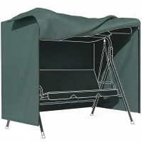 Outsunny Housse de protection pour balancelle de jardin housse de balancelle de jardin toile oxford 177 x 114 x 152 cm vert foncé(m-15)