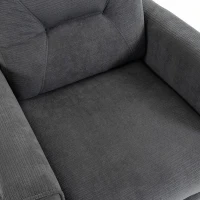 HOMCOM Elektrische relaxstoel met opsta-hulp, massage en warmte, chenille fauteuil met pocketveren, donkergrijs(m-13)