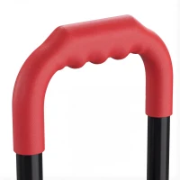 HOMCOM Diable et Chariot de Transport à Roulettes Pliable 2-en-1, Charge Max 120 kg, Base Rabattable, Acier, 83x44x78cm, Rouge(m-12)