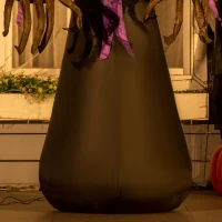 HOMCOM Inflatable 2.1m Pumpkin Man Halloween Decoration W/LED lights Polyester Fabric - Multicolour(m-9)