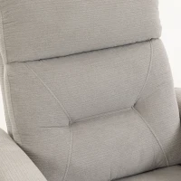 HOMCOM Fauteuil Releveur Électrique Massage Vibration et Chaleur, Fauteuil Relax Électrique, Dossier Inclinable, Chenille, Gris(m-12)