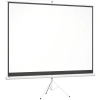 HOMCOM Projektionsleinwand im 4:3-Format, Kinoleinwand, Präsentationsfläche für Zuhause oder Büro, Weiß(m-1)