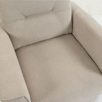 HOMCOM Relaxstoel met elektrische opstahulp, massage en warmte, chenille fauteuil met pocketvering, greige(m-10)