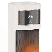 HOMCOM Keramische kachelventilator, 2.000 W, 4 standen, thermostaat, afstandsbediening, energiebesparend(m-10)