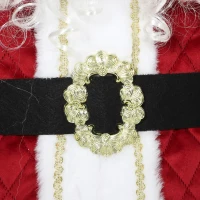 HOMCOM Père Noël Animé Grandeur Nature 120 cm, Décoration Musicale Chantante à Tête Mobile, Activation Sonore, Tactile, Rouge(m-12)