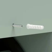 HOMCOM Schoenenkast met 2 klepvakken en verstelbare planken, lichtgroen(m-13)
