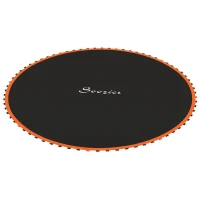 SPORTNOW Replacement Trampoline Mat with Spring Pull Tool, 72 V-Hooks, for 12ft Trampoline using 14cm Springs, Orange(m-11)