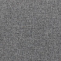 HOMCOM Sofá de 2 Plazas Tapizado en Lino con Detalles Ratán Sintético Estructura de Madera Carga 240 kg 115x77x77 cm Gris(m-15)