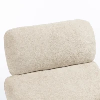 HOMCOM Gestoffeerde schommelstoel met verstelbare hoofdsteun, velours in regendruppel-look, frame van rubberhout, donkergrijs(m-11)