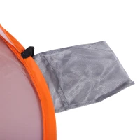 Outsunny Abri de plage tente de plage pliable pop-up automatique instantané protection UV fenêtre arrière orange(m-7)
