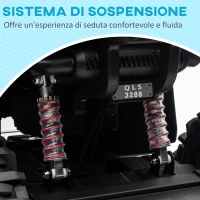 HOMCOM Quad Elettrico per Bambini 3-5 Anni a 12V con Fari e Pedale, in PP e Metallo 100x65x73 cm, Blu(m-6)