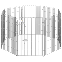 PawHut ren puppy-uitloop box puppyraster 8-delig | Aosom.de