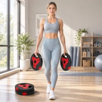 SPORTNOW Dischi Pesi Palestra, Set 4 Pezzi, 25kg, Foro 2.5cm, Nero(m-8)