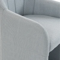 HOMCOM Sillón de salón moderno cómodo Sillón de lectura Cojín grueso Gris(m-8)