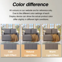 Multifunctional Folding Sofa Bed with Adjustable Backrest and 2 Cushions, Daybed Ideal for Small Homes, 127L x 75-180W x 94H cm, Dark Grey(m-6)