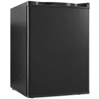 HOMCOM Frigider mic 72,5 L cu congelator, termostat reglabil, ușă reversibilă, 43 dB, negru(m-1)