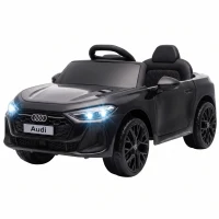 AIYAPLAY Elektrische kinderauto Audi A5L 12V kinderauto met 2,4G-afstandsbediening, 2 motoren, lithiumbatterij, softstart, 4-Rad-Federung(m-11)