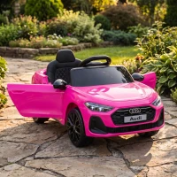 AIYAPLAY Elektrische kinderauto Audi A5L 12V met 2,4G-afstandsbediening, 2 motoren, lithiumaccu, softstart, vierwielvering(m-8)