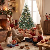HOMCOM Sapin de Noël Artificiel Lumineux et Enneigé 120cm, Arbre de Noël, Télécommande, 11 Modes d'Éclairage, 150 LED, Vert(m-10)