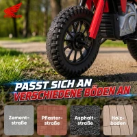 AIYAPLAY Elektro Motorrad Kinder HONDA CRF 450R 12V Kinder Motocross mit 35W Motor Lithium Akku Hinterradfederung 12 Zoll Rädern(m-7)