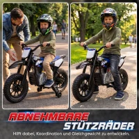 AIYAPLAY Elektro Motorrad Kinder HONDA CRF 450R 12V Kinder Motocross mit 35W Motor Lithium Akku Hinterradfederung 12 Zoll Rädern(m-6)